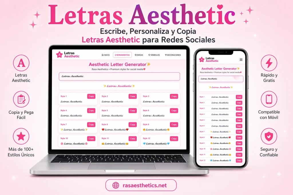 letras aesthetic