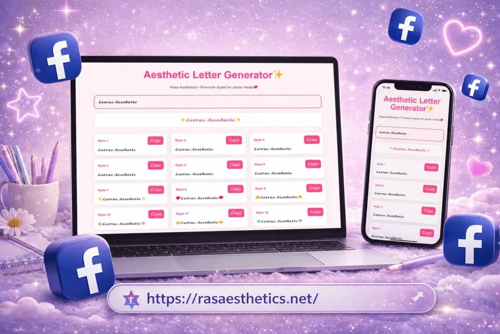 Letras para Facebook Fuentes elegantes símbolos y tipografías para copiar y pegar 1 Letras para Facebook Thumnail