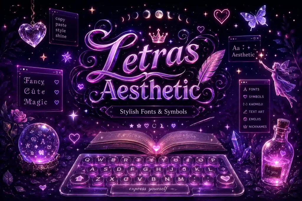 Letras aesthetic Thumbnail 